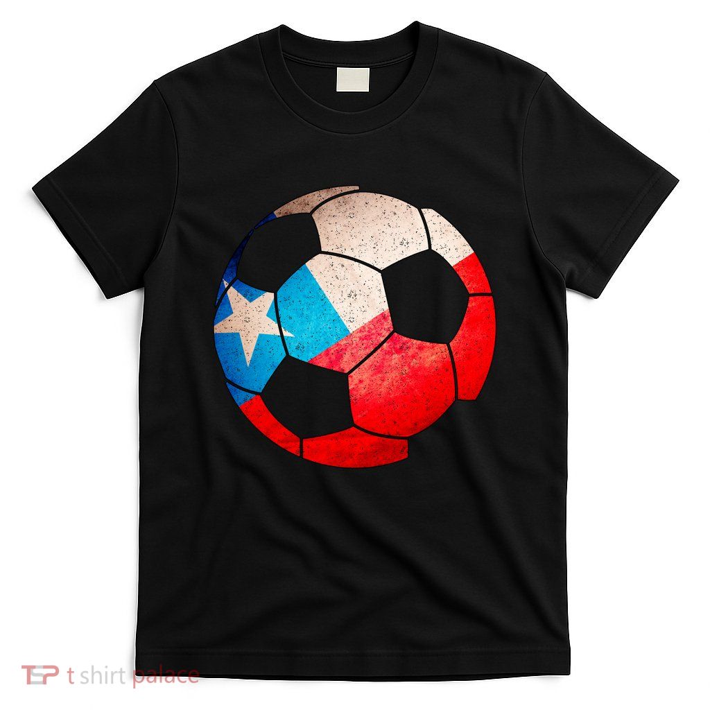 Chile Soccer Ball Flag T-Shirt