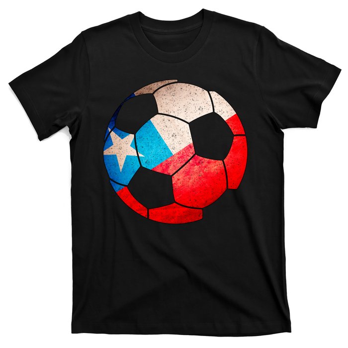 Chile Soccer Ball Flag T-Shirt