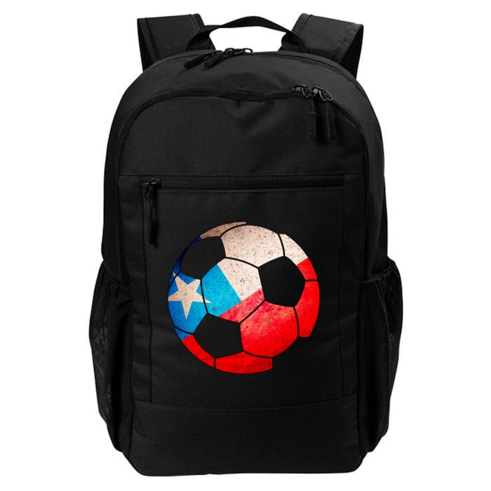 Chile Soccer Ball Flag Daily Commute Backpack