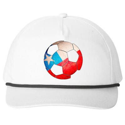 Chile Soccer Ball Flag Snapback Five-Panel Rope Hat