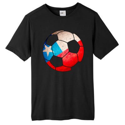 Chile Soccer Ball Flag Tall Fusion ChromaSoft Performance T-Shirt