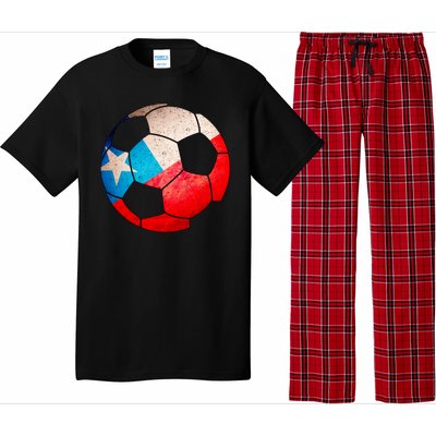 Chile Soccer Ball Flag Pajama Set