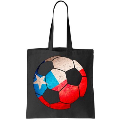 Chile Soccer Ball Flag Tote Bag