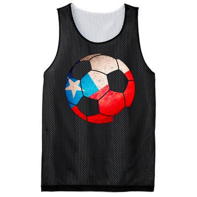 Chile Soccer Ball Flag Mesh Reversible Basketball Jersey Tank