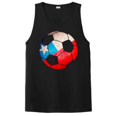 Chile Soccer Ball Flag PosiCharge Competitor Tank