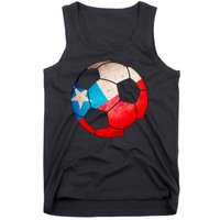 Chile Soccer Ball Flag Tank Top