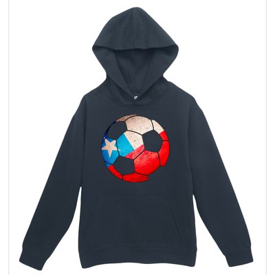 Chile Soccer Ball Flag Urban Pullover Hoodie