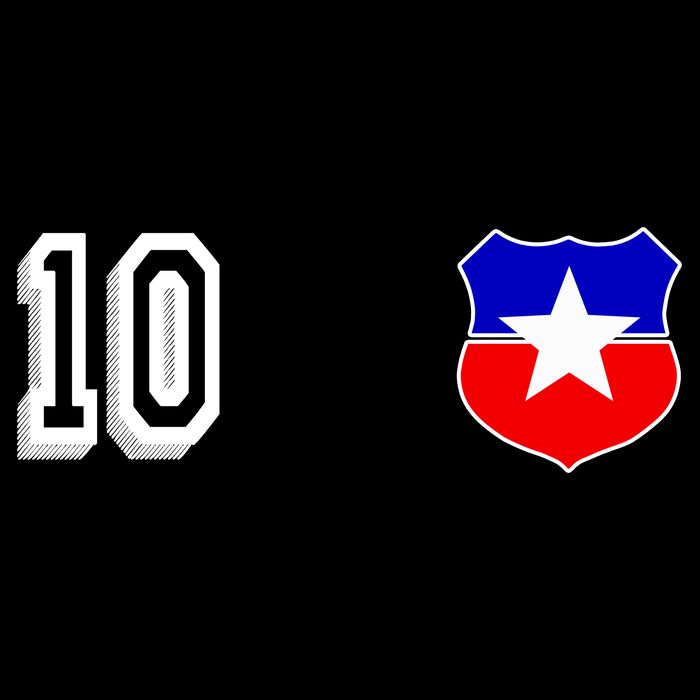 Chile Soccer La Roja Jersey Number 10 Backpack