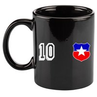 Chile Soccer La Roja Jersey Number 10 11oz C Handle Ceramic Mug