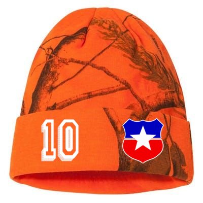 Chile Soccer La Roja Jersey Number 10 Kati Licensed 12" Camo Beanie