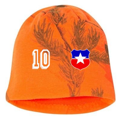 Chile Soccer La Roja Jersey Number 10 Kati - Camo Knit Beanie