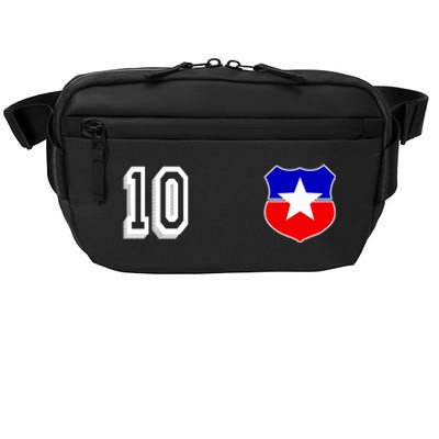 Chile Soccer La Roja Jersey Number 10 Crossbody Pack