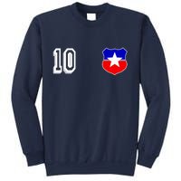 Chile Soccer La Roja Jersey Number 10 Sweatshirt