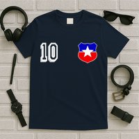 Chile Soccer La Roja Jersey Number 10 T-Shirt