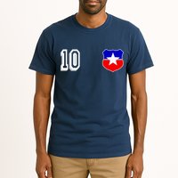 Chile Soccer La Roja Jersey Number 10 Tall T-Shirt
