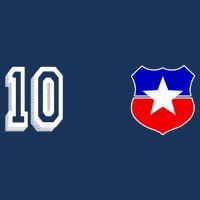 Chile Soccer La Roja Jersey Number 10 Tall T-Shirt