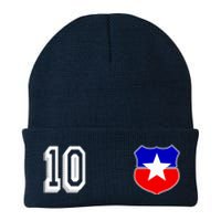 Chile Soccer La Roja Jersey Number 10 Knit Cap Winter Beanie