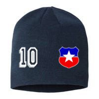 Chile Soccer La Roja Jersey Number 10 Sustainable Beanie