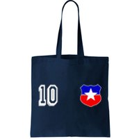 Chile Soccer La Roja Jersey Number 10 Tote Bag