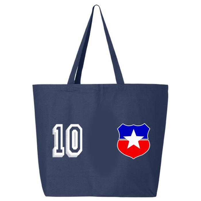 Chile Soccer La Roja Jersey Number 10 25L Jumbo Tote