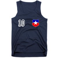 Chile Soccer La Roja Jersey Number 10 Tank Top