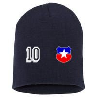 Chile Soccer La Roja Jersey Number 10 Short Acrylic Beanie