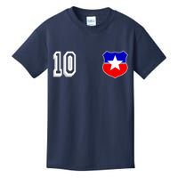 Chile Soccer La Roja Jersey Number 10 Kids T-Shirt