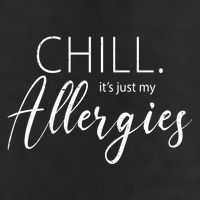 Chill It's Just My Allergies Funny 7 Panel Mesh Trucker Snapback Hat