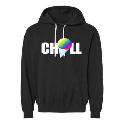 Chill Snowcone Retro Garment-Dyed Fleece Hoodie