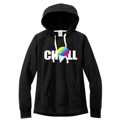 Chill Snowcone Retro Women's Fleece Hoodie