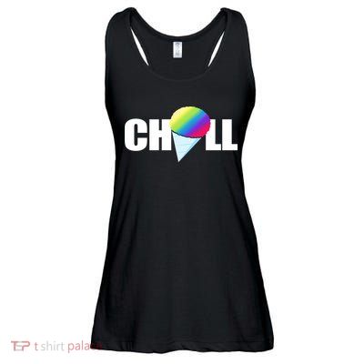 Chill Snowcone Retro Ladies Essential Flowy Tank