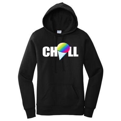 Chill Snowcone Retro Women's Pullover Hoodie