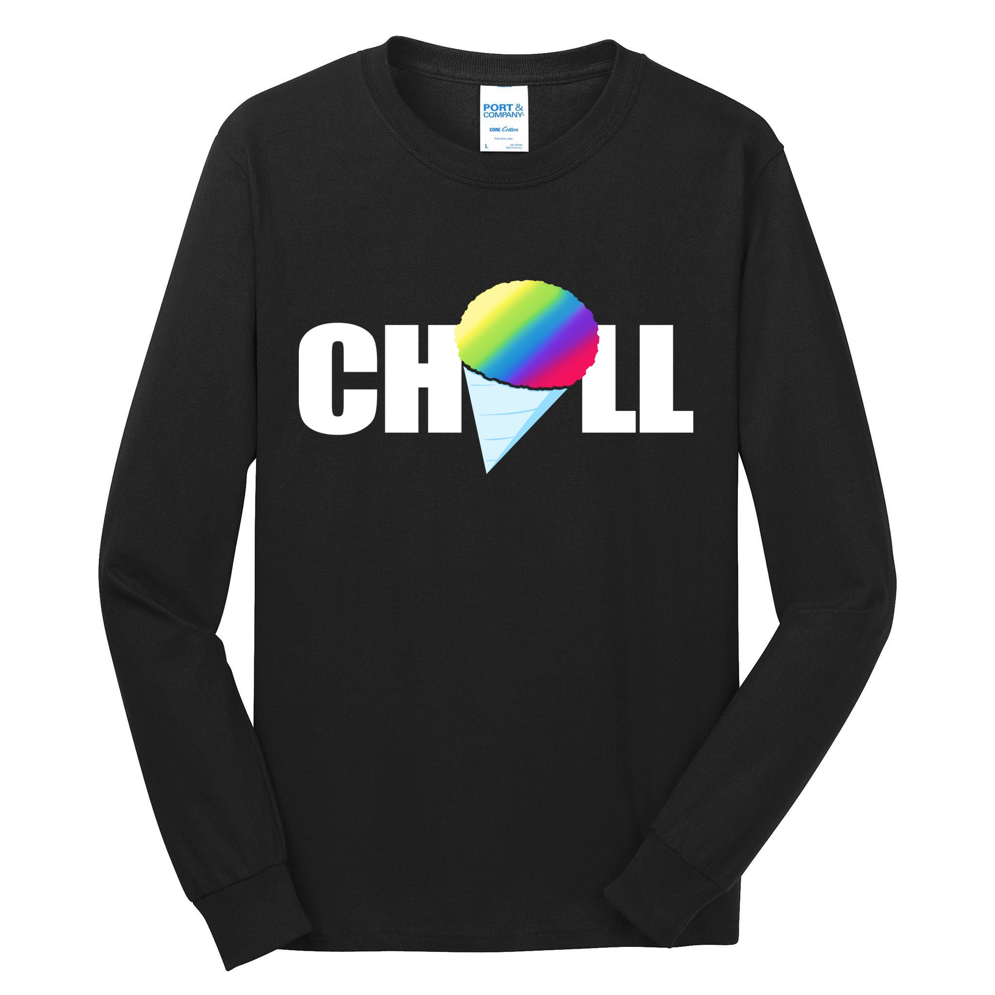 Chill Snowcone Retro Tall Long Sleeve T-Shirt