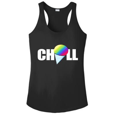 Chill Snowcone Retro Ladies PosiCharge Competitor Racerback Tank