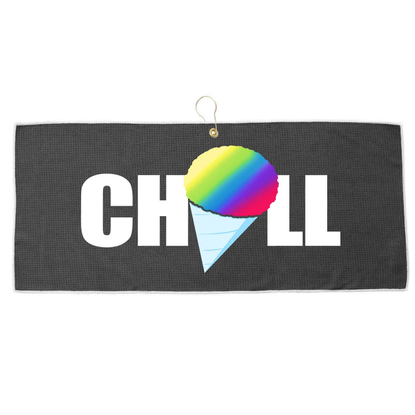 Chill Snowcone Retro Large Microfiber Waffle Golf Towel