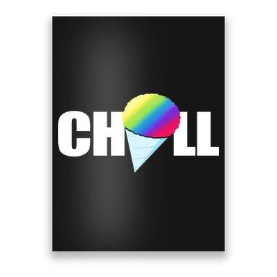 Chill Snowcone Retro Poster