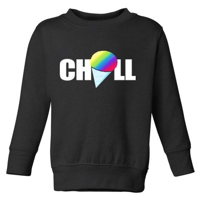 Chill Snowcone Retro Toddler Sweatshirt