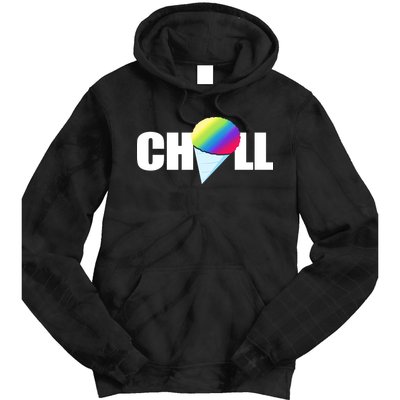 Chill Snowcone Retro Tie Dye Hoodie