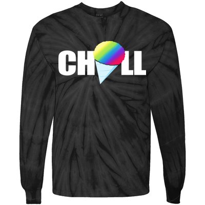 Chill Snowcone Retro Tie-Dye Long Sleeve Shirt