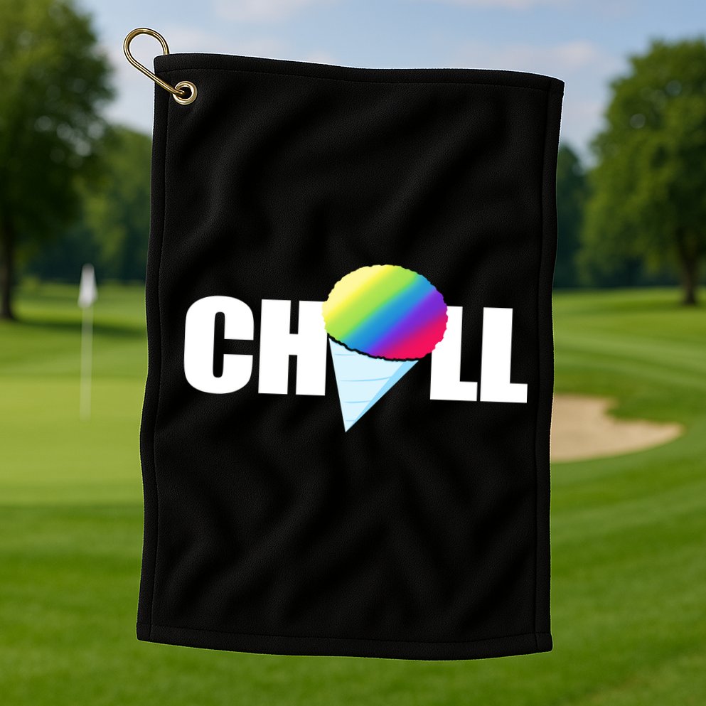 Chill Snowcone Retro Golf Towel