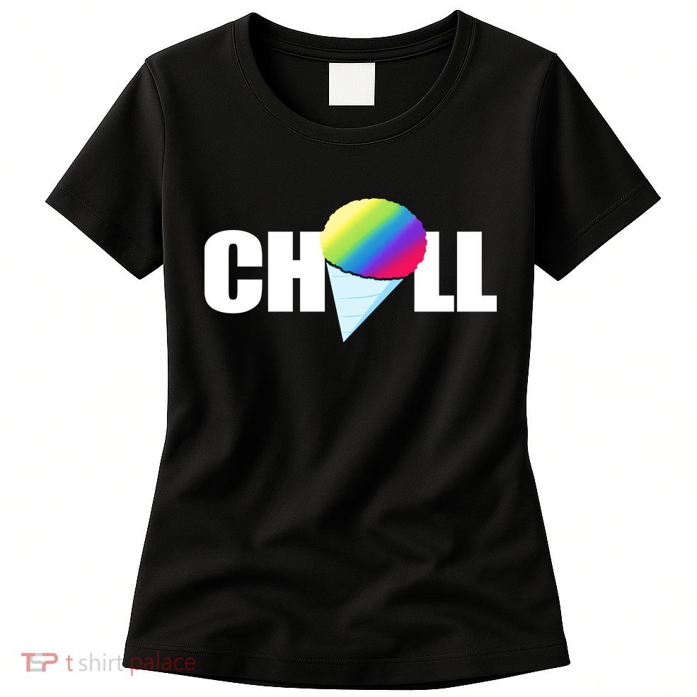 Chill Snowcone Retro Womens T-Shirt