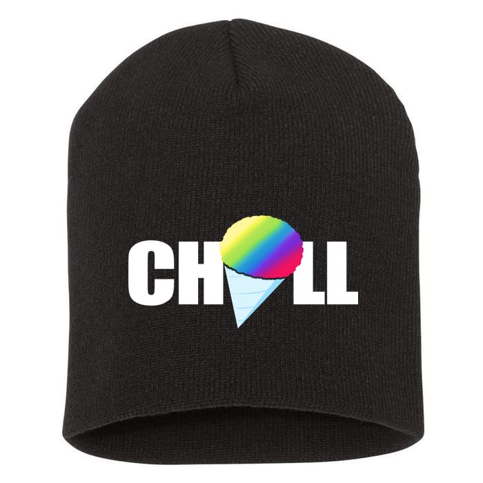 Chill Snowcone Retro Short Acrylic Beanie