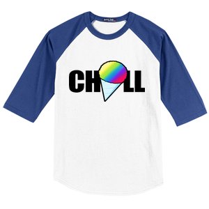 Chill Snowcone Retro Baseball Sleeve Shirt