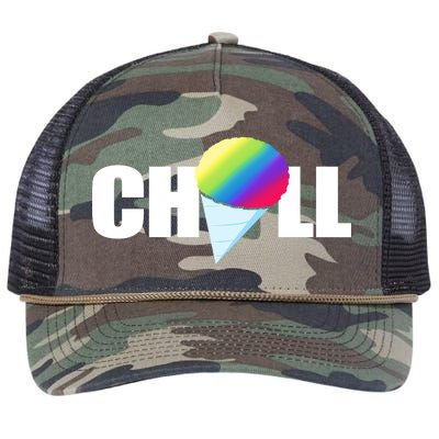 Chill Snowcone Retro Retro Rope Trucker Hat Cap