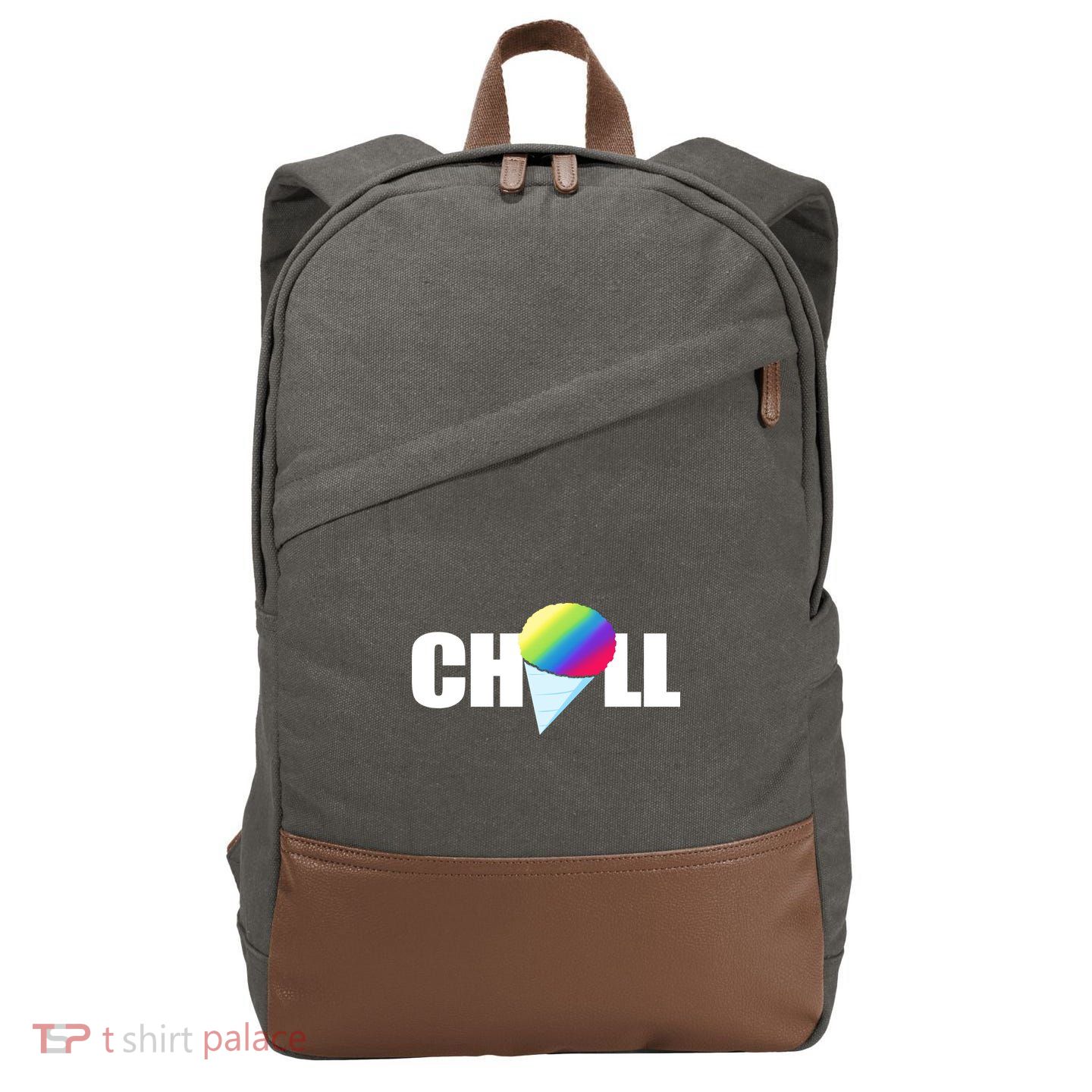 Chill Snowcone Retro Cotton Canvas Backpack