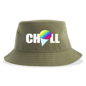 Chill Snowcone Retro Sustainable Bucket Hat