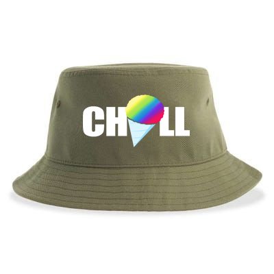 Chill Snowcone Retro Sustainable Bucket Hat