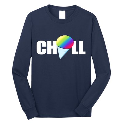 Chill Snowcone Retro Long Sleeve Shirt