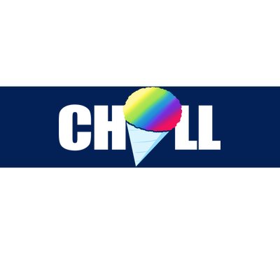 Chill Snowcone Retro Bumper Sticker