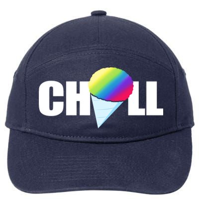 Chill Snowcone Retro 7-Panel Snapback Hat